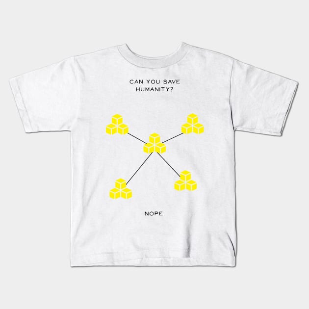 Yellow Pandemic Board Game Kids T-Shirt by MintandMustard